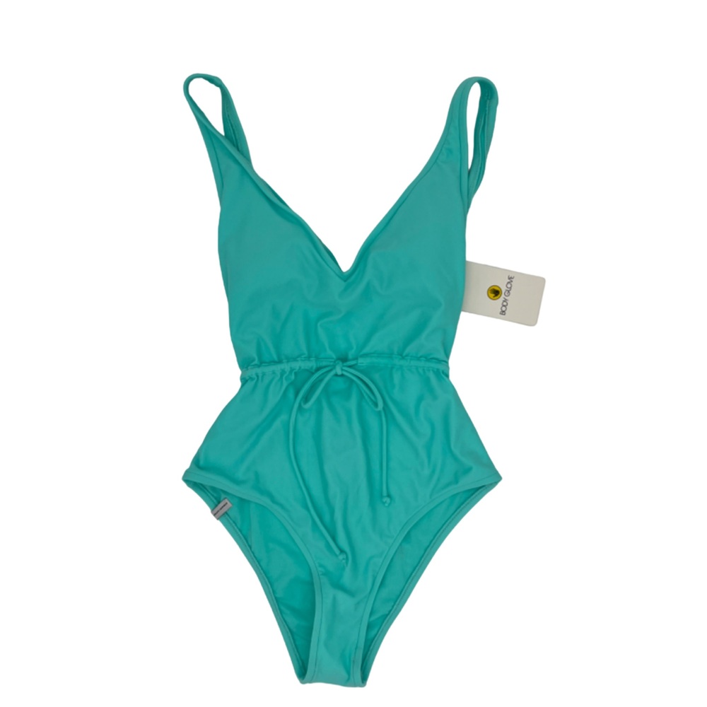 Body Glove S One-Piece "Pam" Swimsuit Deep V NWT in "Sea Mist" Turquoise Aqua